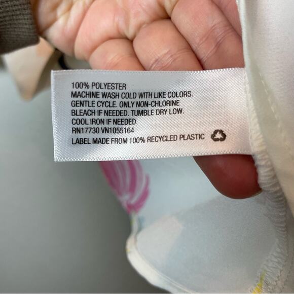 A NEW DAY Floral Squareneck Browse w/Fun Sleeves Size M - Picture 4 of 6